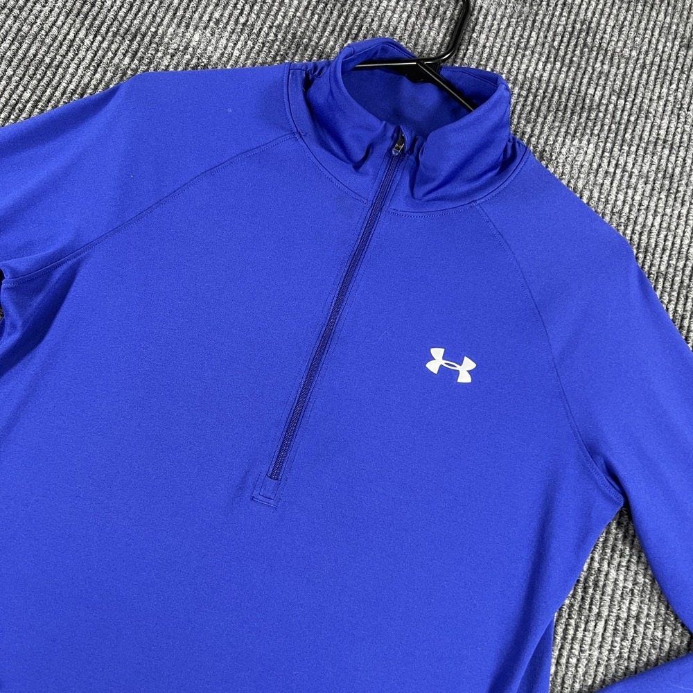 Under Armour Pullover Womens Medium AllSeasonGear‎ Semi Fitted Quarter Zip Top